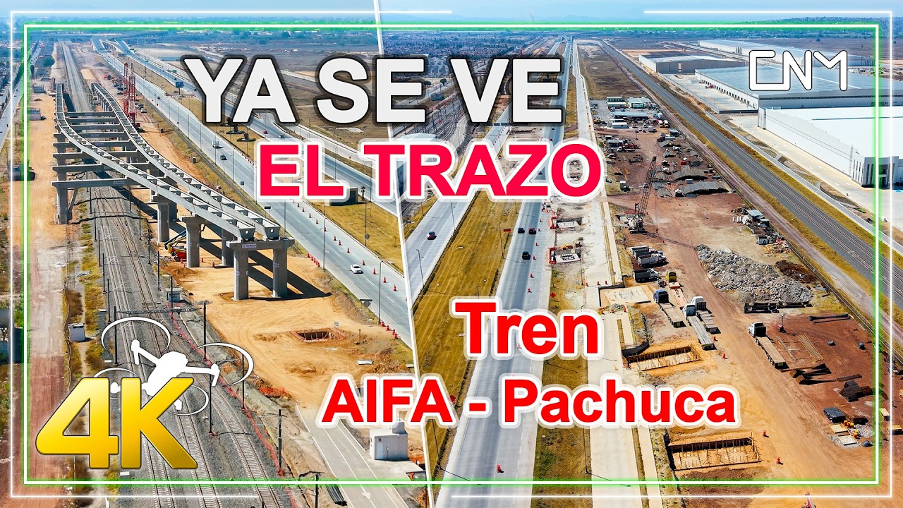 Así es el trazo del Viaducto Ferroviario que conecta el tren Buenavista-AIFA-Pachuca