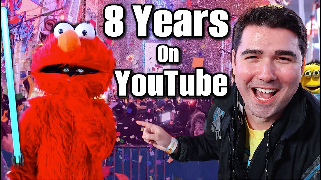 Sketchy Elmo HELPS ME Celebrate 8 Years On YouTube In Time Square | YouTube Rewind 2022