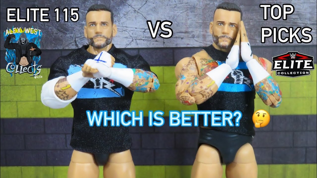 WWE Mattel Elite 115 CM Punk vs The Elite Top Picks CM Punk!  Which is better?