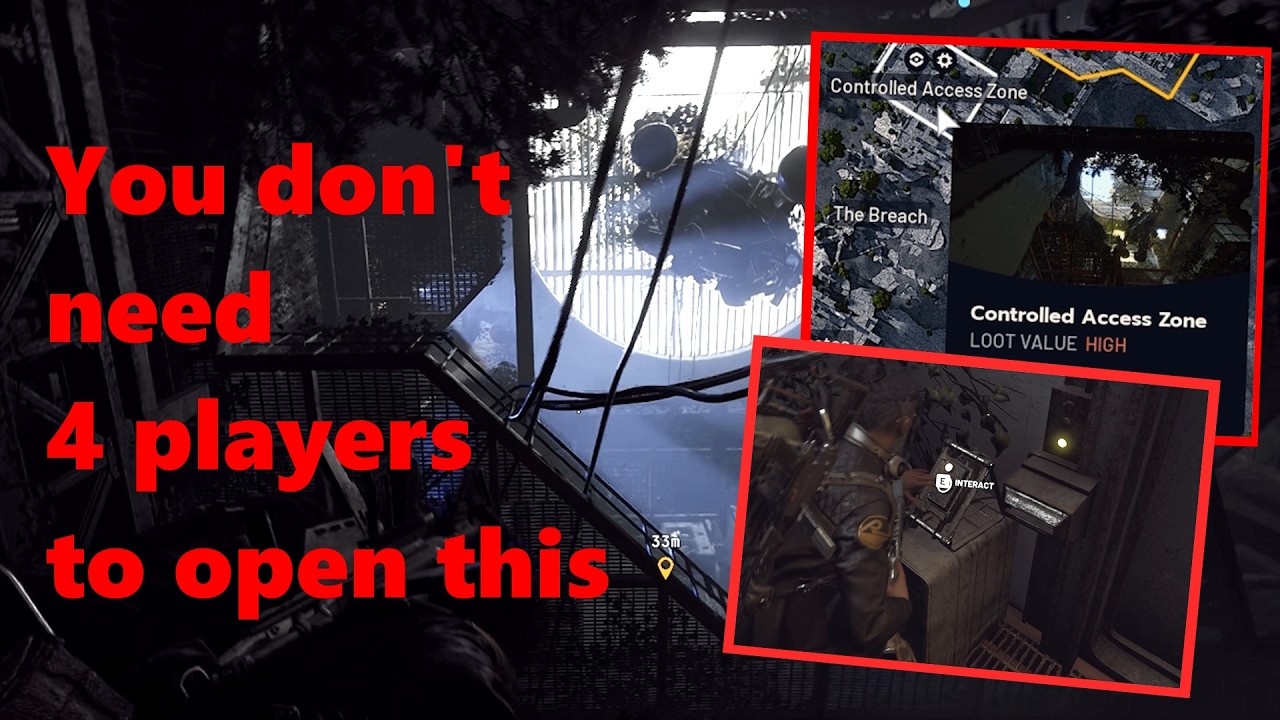 You don't need 4 players to enter Controlled Access Zone loot room at The Dam | Arc Raiders