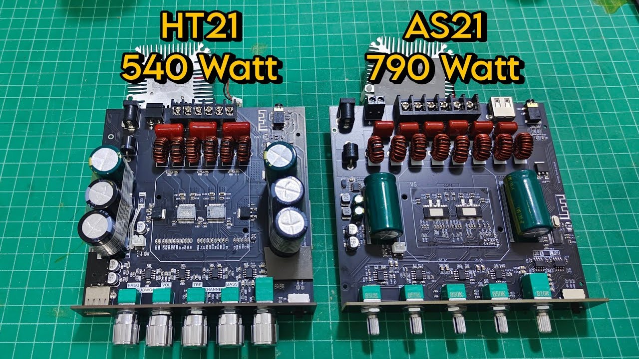 แอมป์​จิ๋ว ZK-AS21​(790W) VS  ZK-HT21(540W). แตกต่างกันอย่างไร.TPA3255​ VS TDA7498E