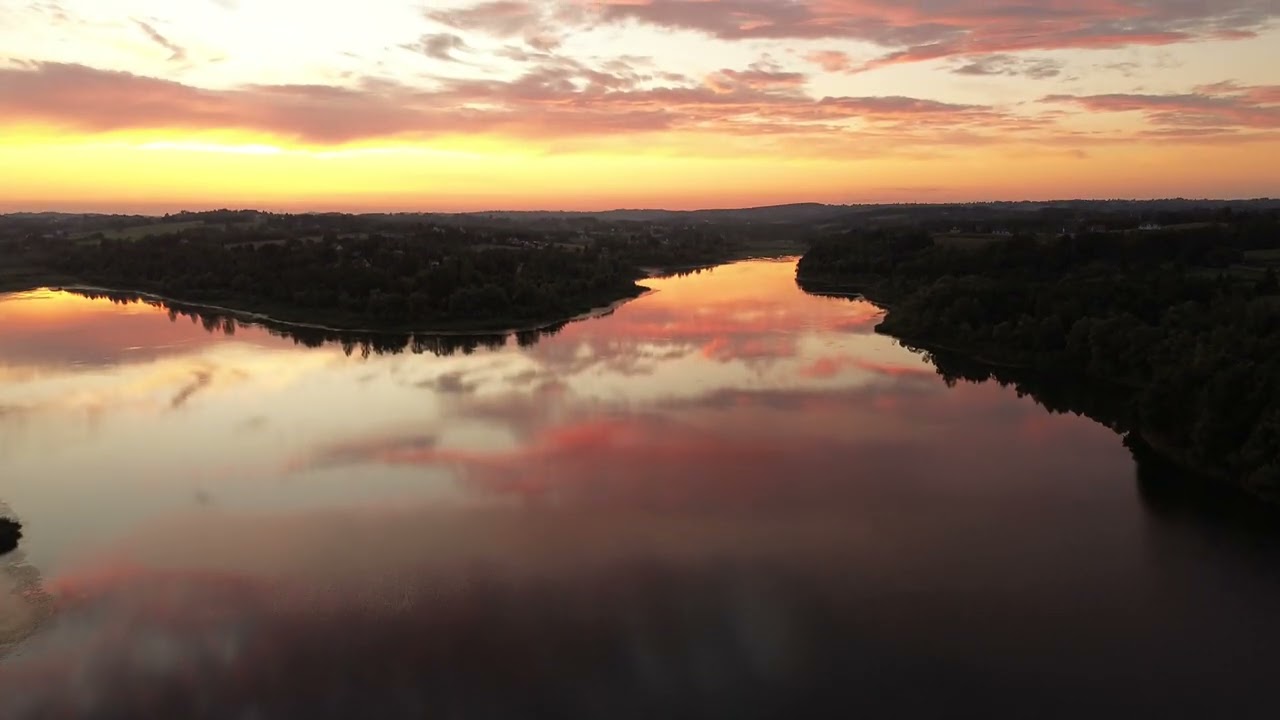 Dobczyce lake in Poland 4K