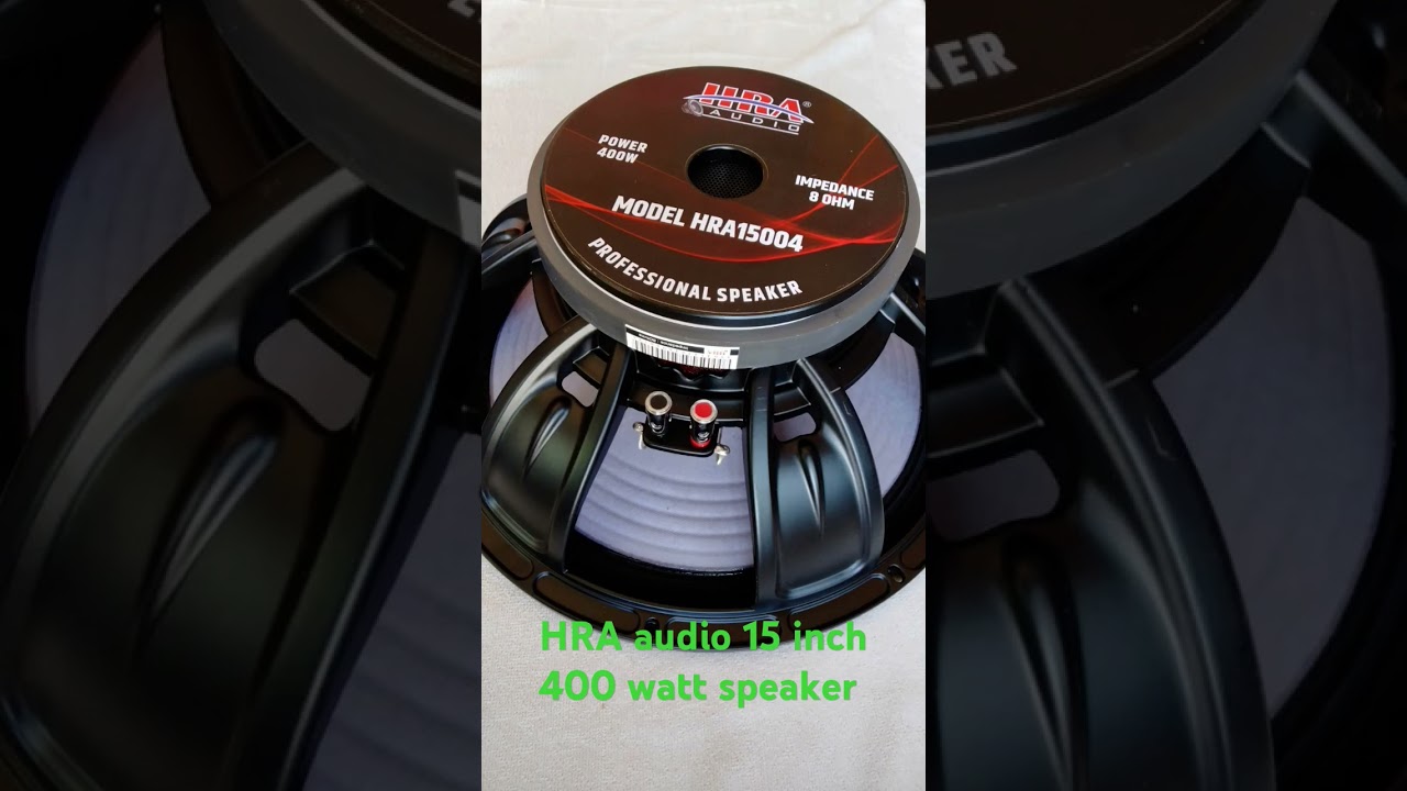 15 inch 400 watt speaker hra audio #speaker #djsetup #dj #bass