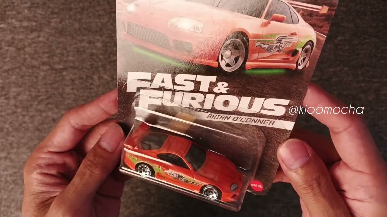 Toyota Supra orange brian fast furious unboxing 