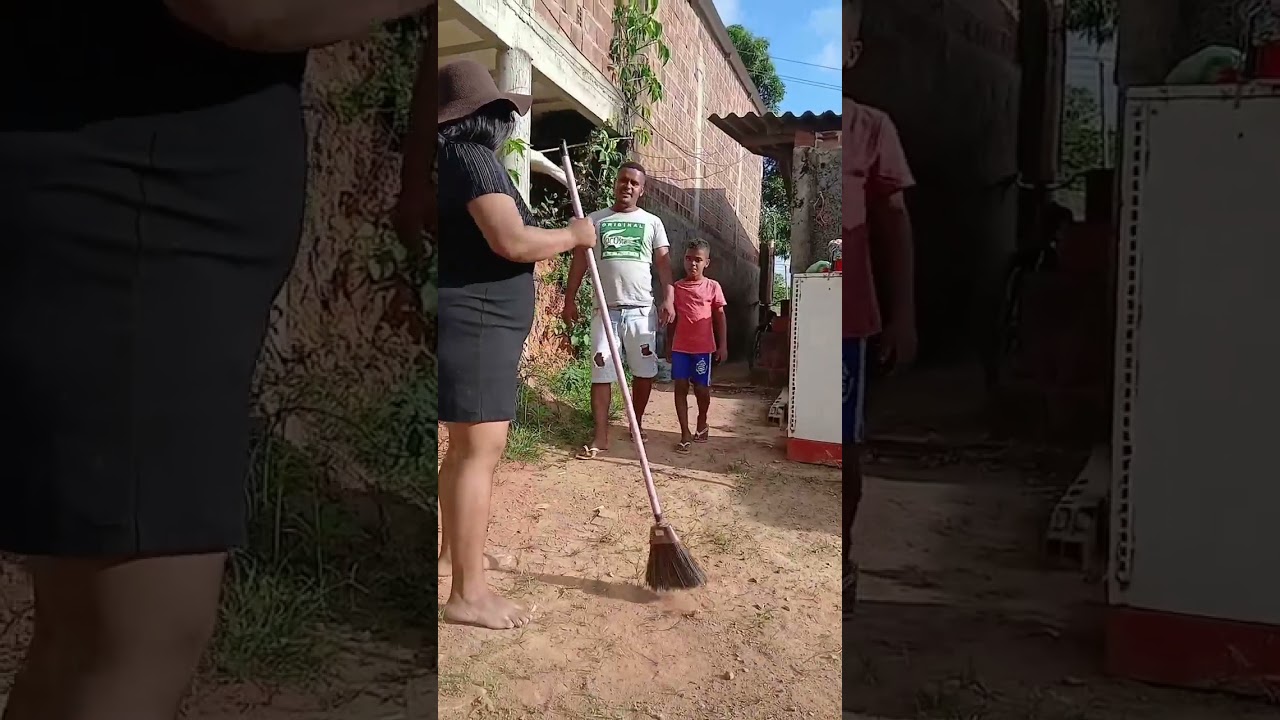 limpei o quintal