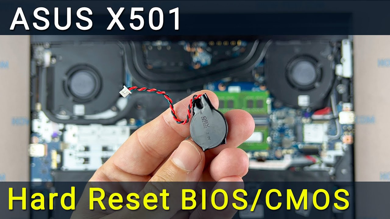 Сброс BIOS на Asus X501 | Замена батарейки CMOS