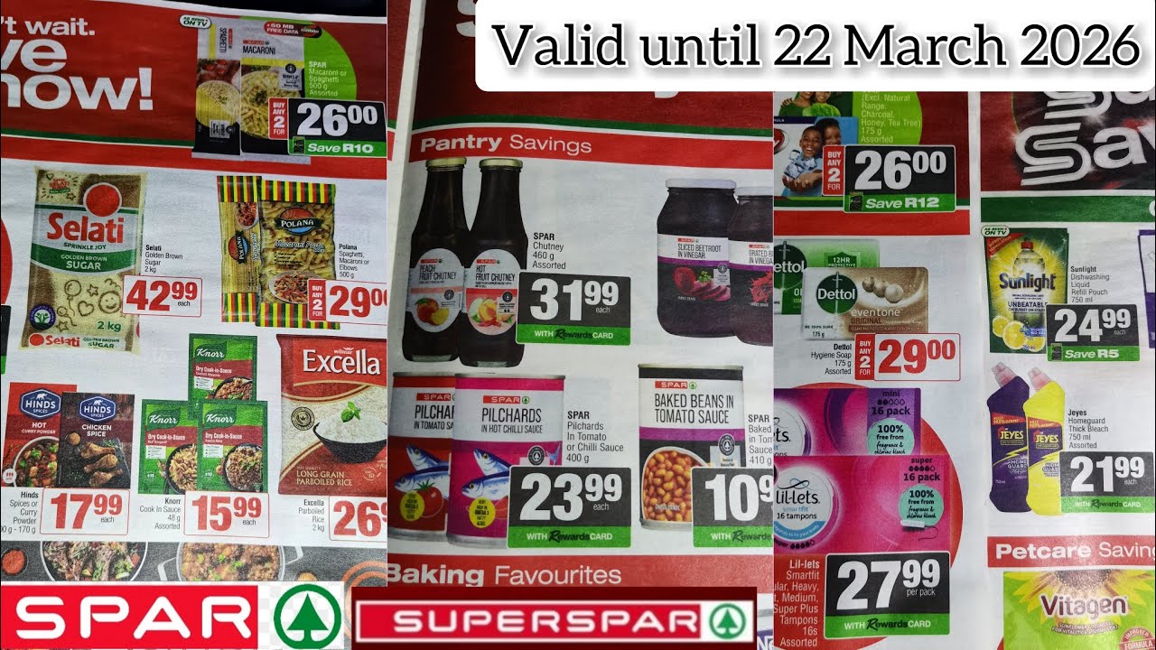 SPAR || SUPERSPAR || VALID UNTIL 22 MARCH 2026 || MID-MONTH SAVINGS