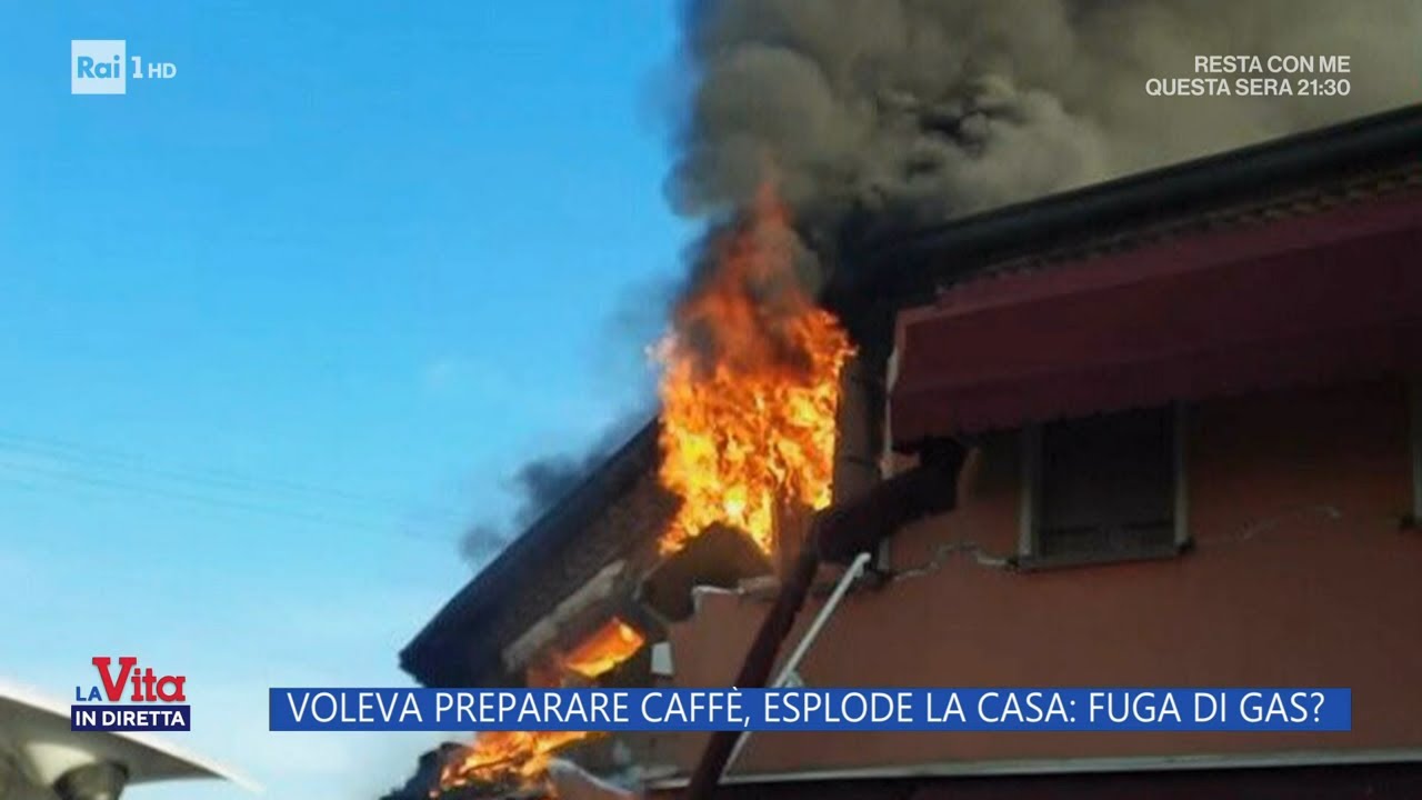 Voleva preparare il caffè, esplode la casa: è stata una fuga di gas? - La vita in diretta 27/03/2023