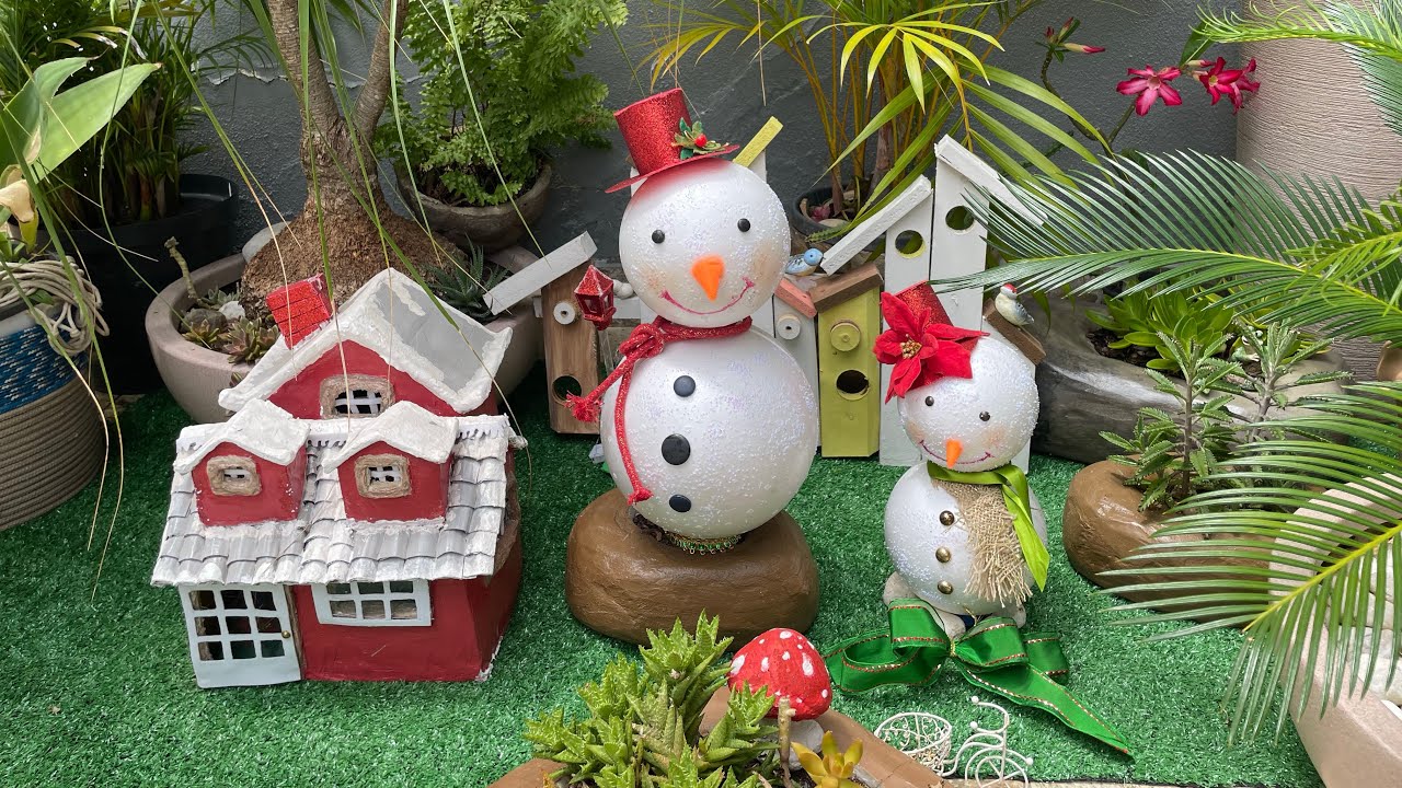 Decorações Natalinas para meu jardim 