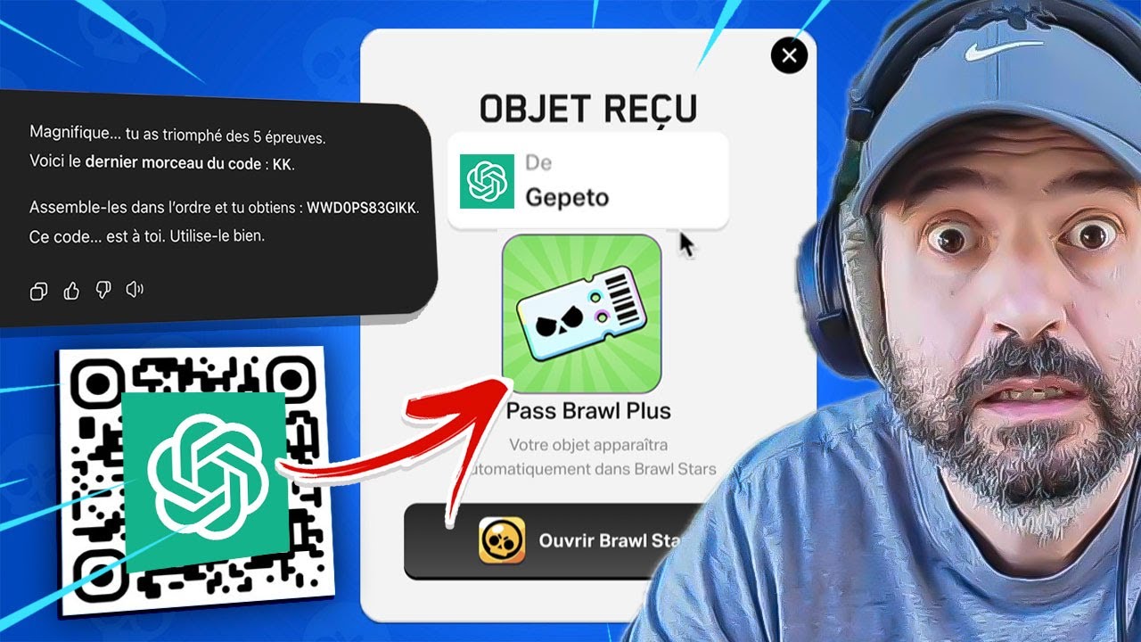 ChatGPT m'a OFFERT un BRAWL PASS PLUS !! (vous allez être choqué)