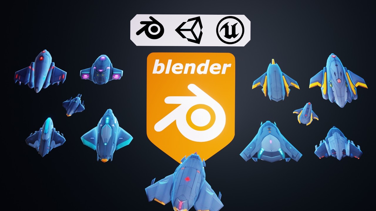 11 Top-Down Game-Optimized Spaceship Designs 🎮