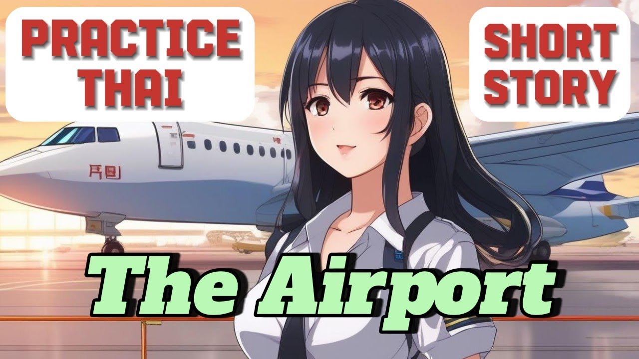 Learn Thai at the Airport ✈️ | Easy Thai Story for Beginner