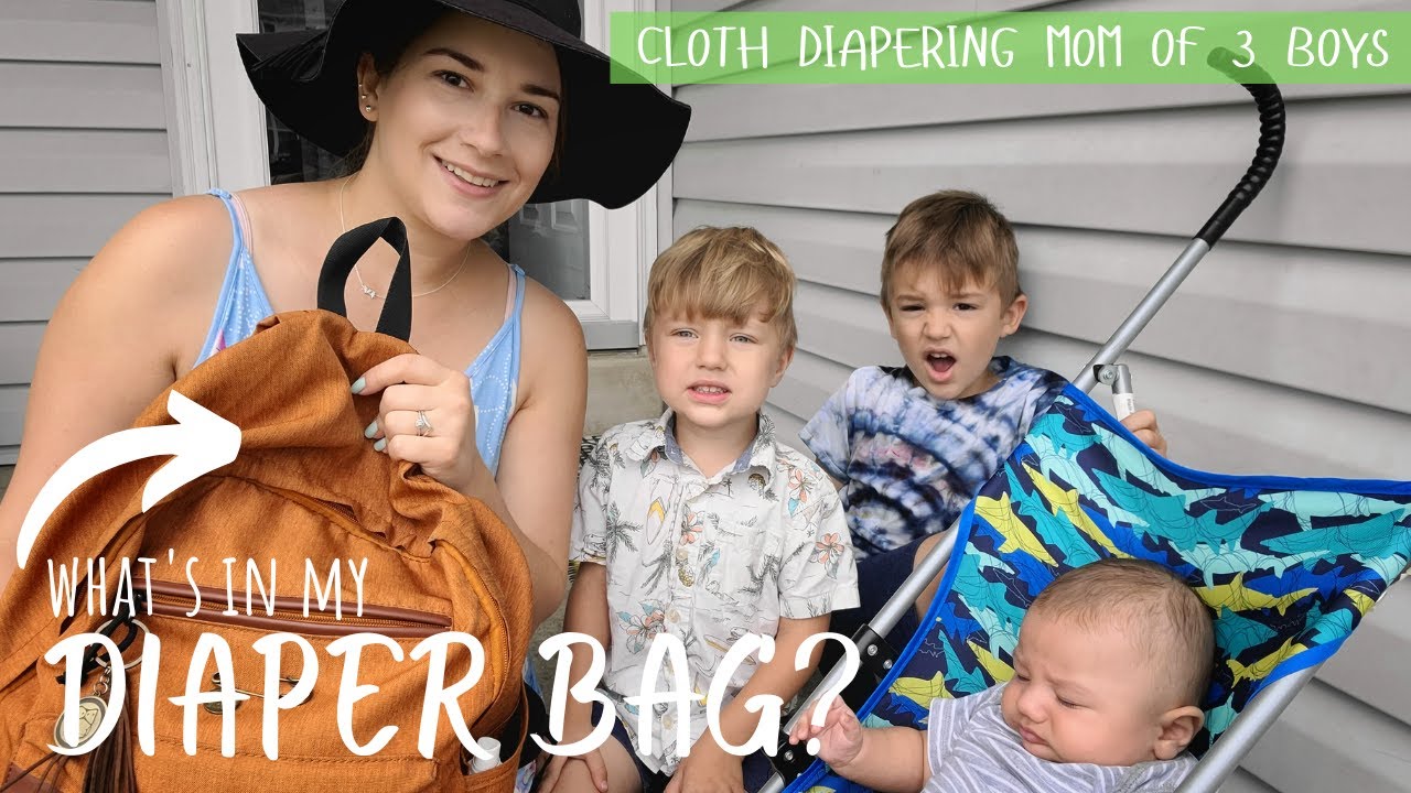 What's in My Cloth Diaper Bag? | Mom of a Newborn, 3-year-old, & 5-year-old
