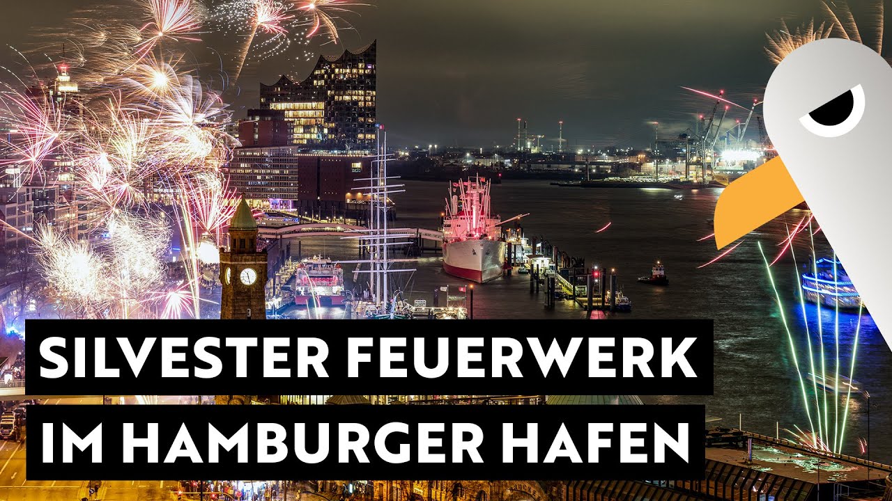 Silvester Feuerwerk 2024/2025  🎆 Live im Hamburger Hafen