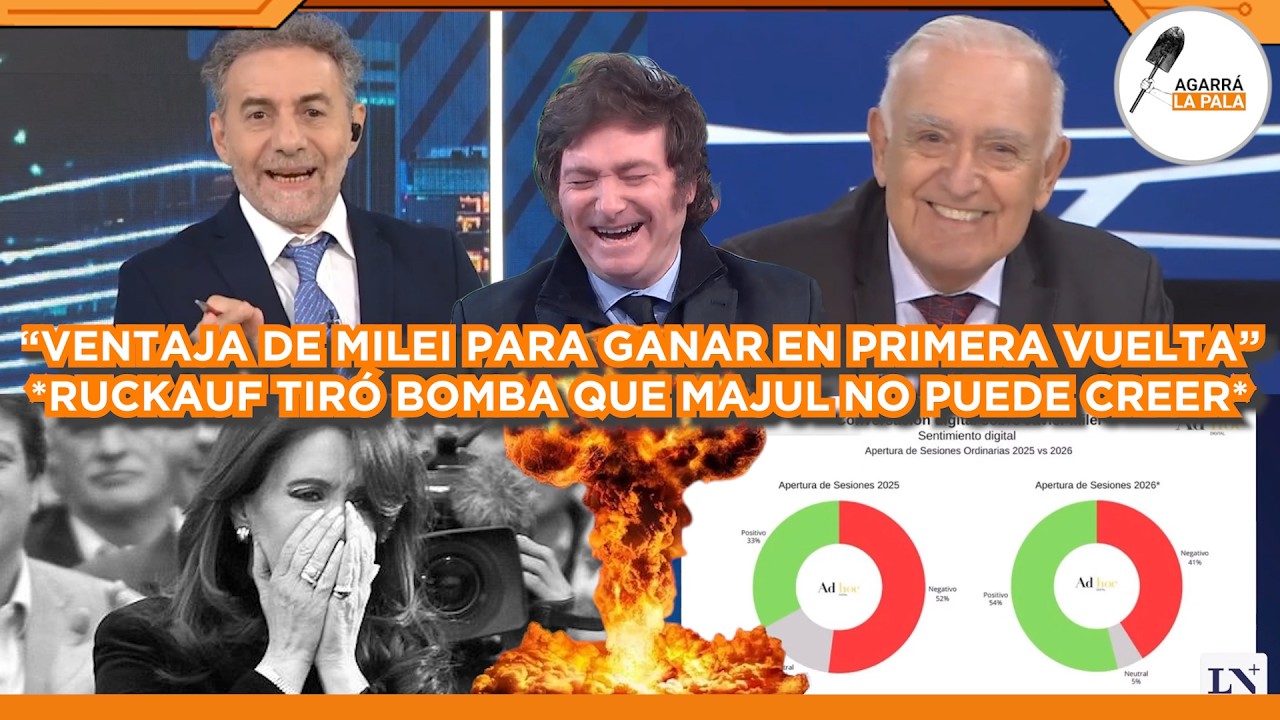 RUCKAUF TIRÓ BOMBA DEL AÑO DE MILEI EN LA CARA DE MAJUL QUE NO PUEDE CREER: 