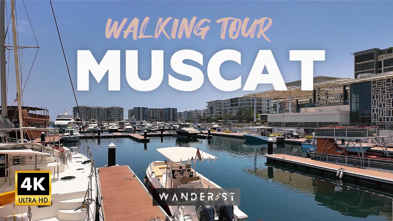 MUSCAT Walking Tour 🇴🇲 4K (2025): Al Mouj Daytime Stroll | Kempinski Hotel to Marina