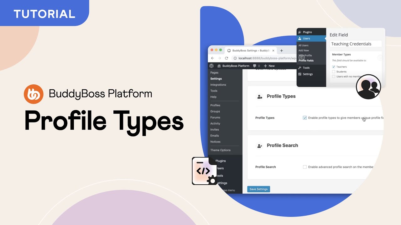How to customize the profile fields based on profile type within the Platform?