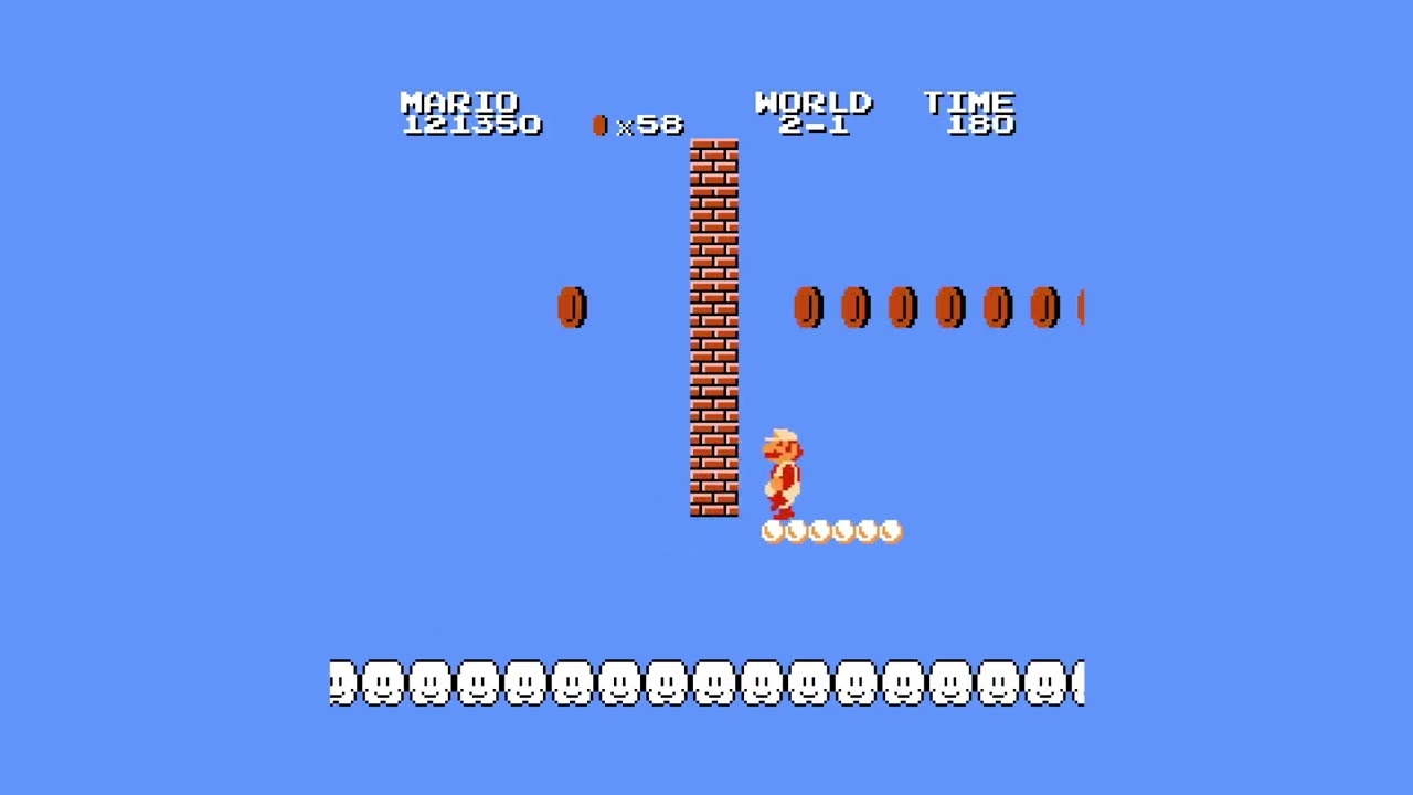 Super Mario Bros. 2: The Lost Levels (2-1) NES ALL SECRETS