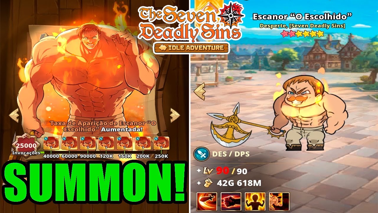 THE BEST UNIT IN THE GAME?! ESCANOR THE ONE AND 1ST ANNIVERSARY SUMMONS! - 7DS: Idle Adventure