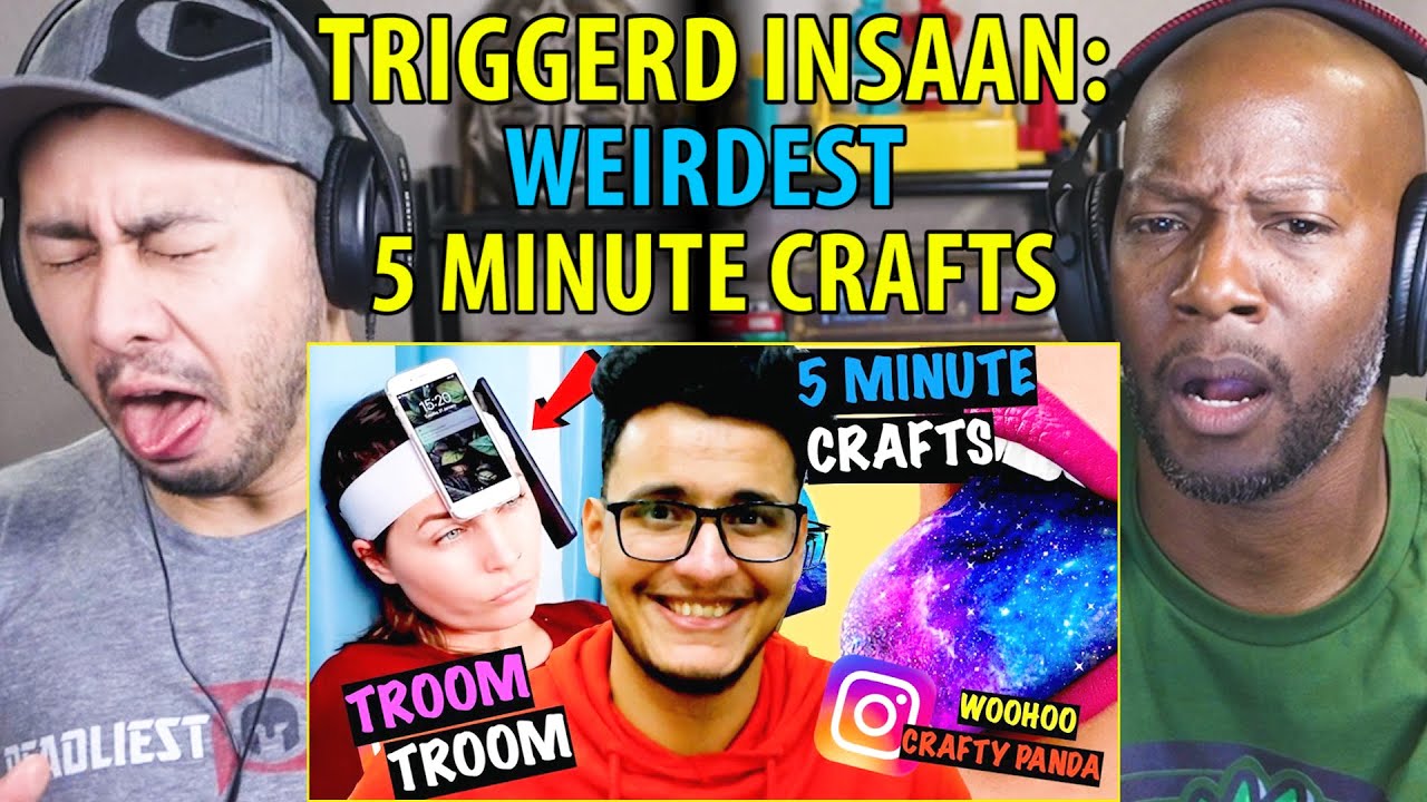 TRIGGERED INSAAN | Weirdest 5 Minute Crafts | Troom Troom Life Hacks | Reaction by Jaby & Syntell!