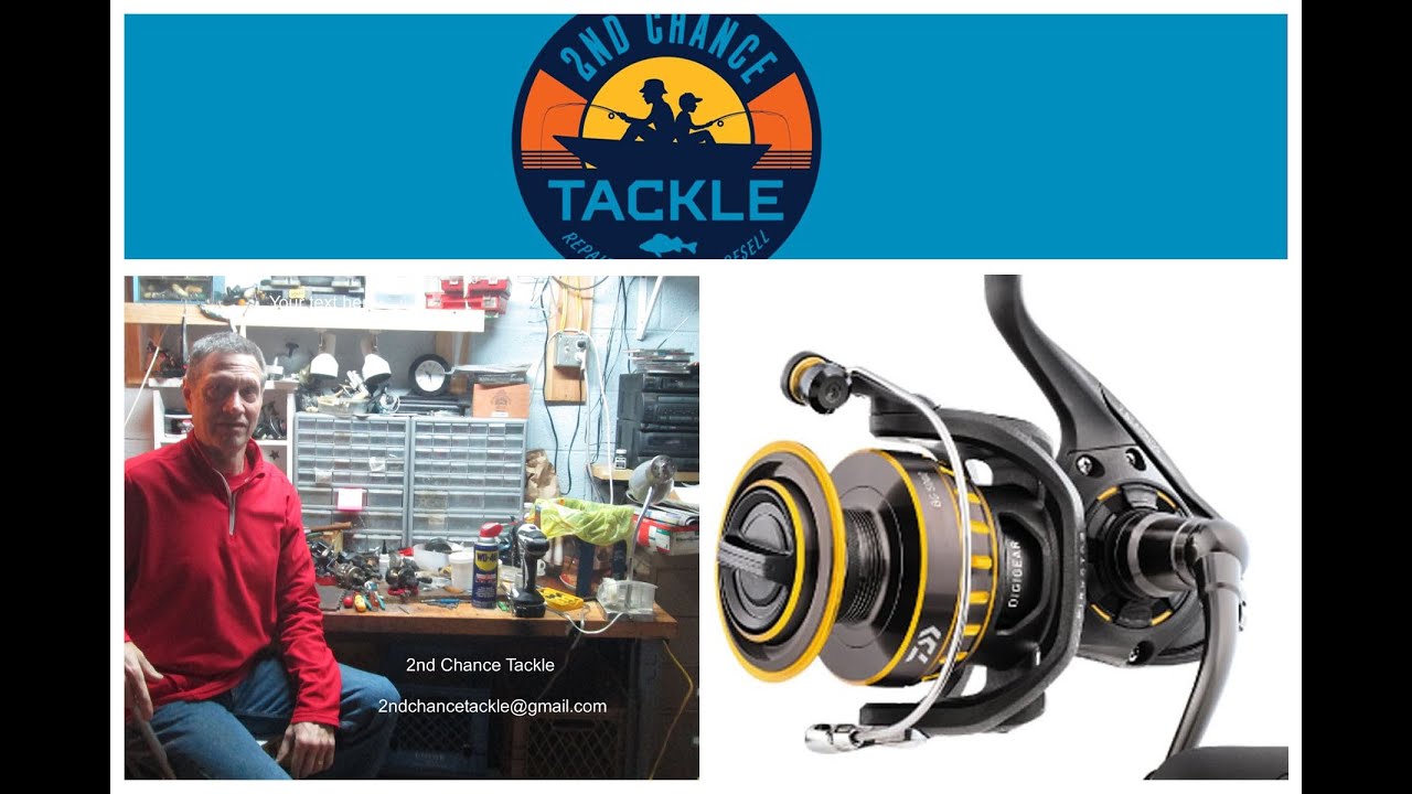 Daiwa BG3500 spin fishing reel how to take apart and service
