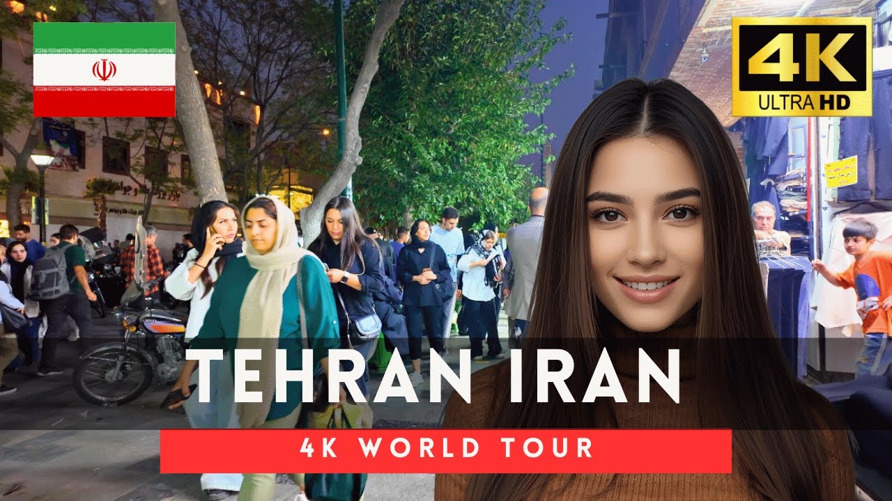 🇮🇷Iran 4k walk - Tehran 4K Night Walking Tour｜Oct 2025
