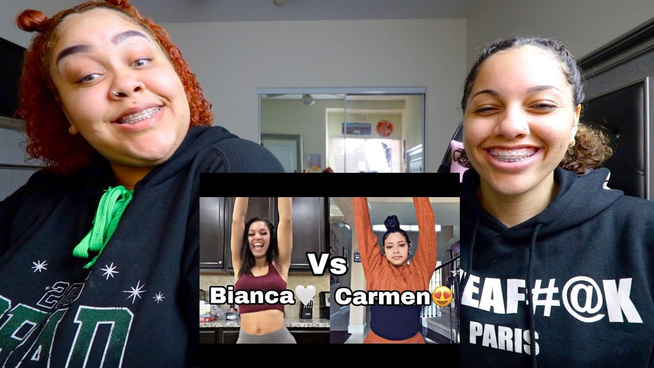 Carmen Vs Biannca Tiktok Compilation Reaction
