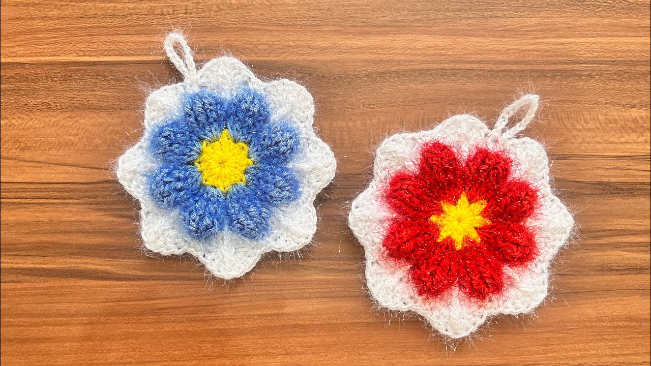 Floral dish scrubber                        زیباترین اسکاج گلی