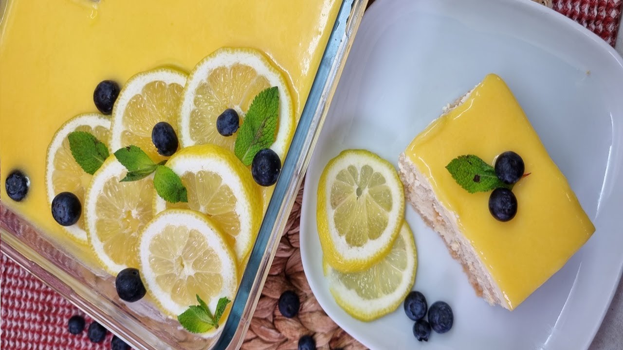تيراميسو الليمون المنعش | Lemon Tiramisu Recipe