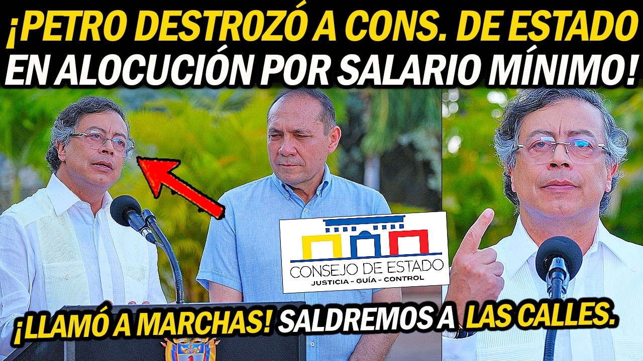 ¡ALOCUCIÓN URGENTE DE PETRO POR SALARIO MÍNIMO! LLAMÓ A LAS CALLES ¡Uribistas desesperados!