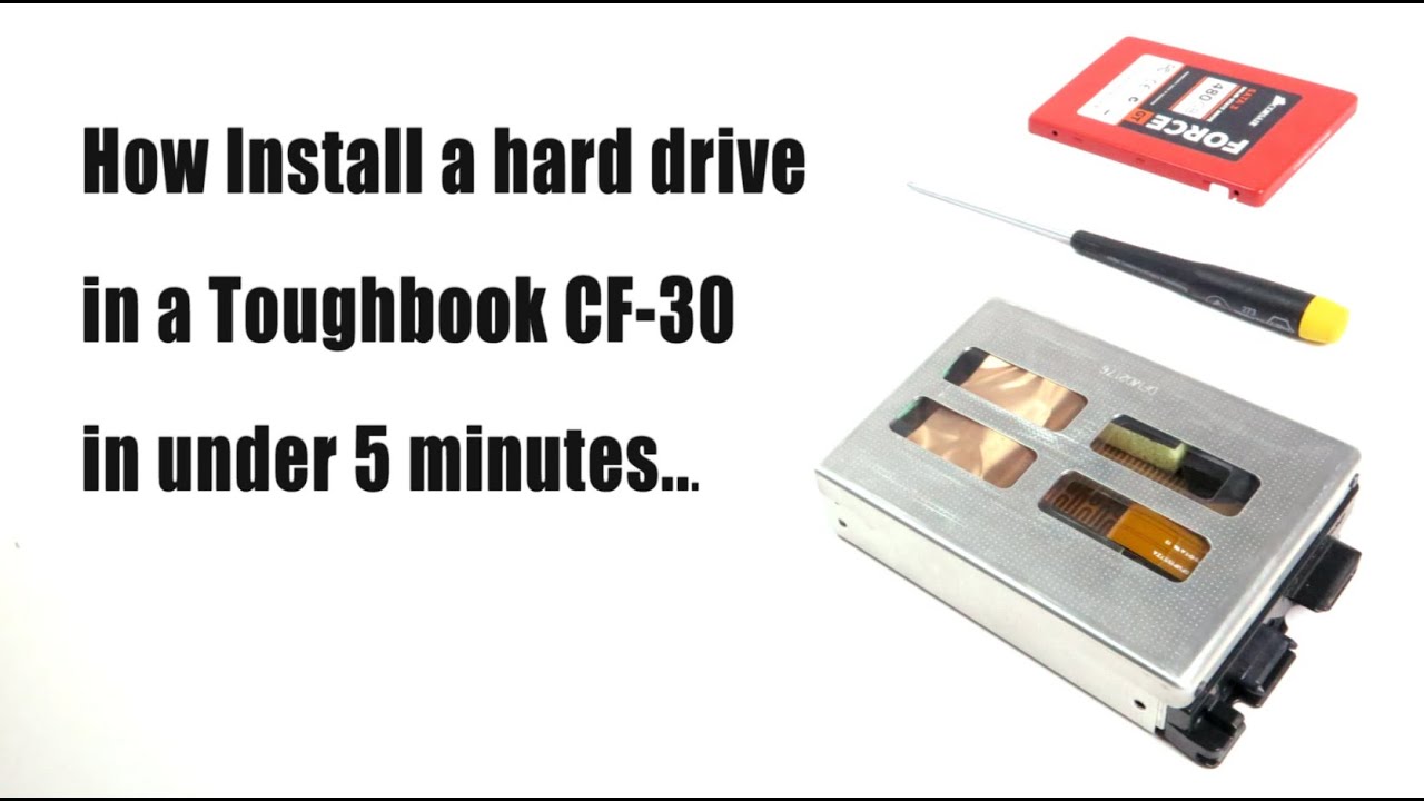 How to Install / upgrade to an SSD Hard drive for Panasonic Toughbook CF-30 - In under 5 minutes!