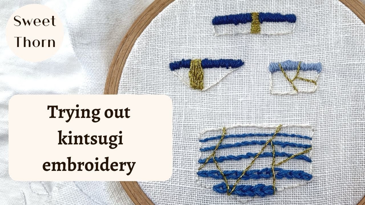 Kintsugi Embroidery – Thread Experiments