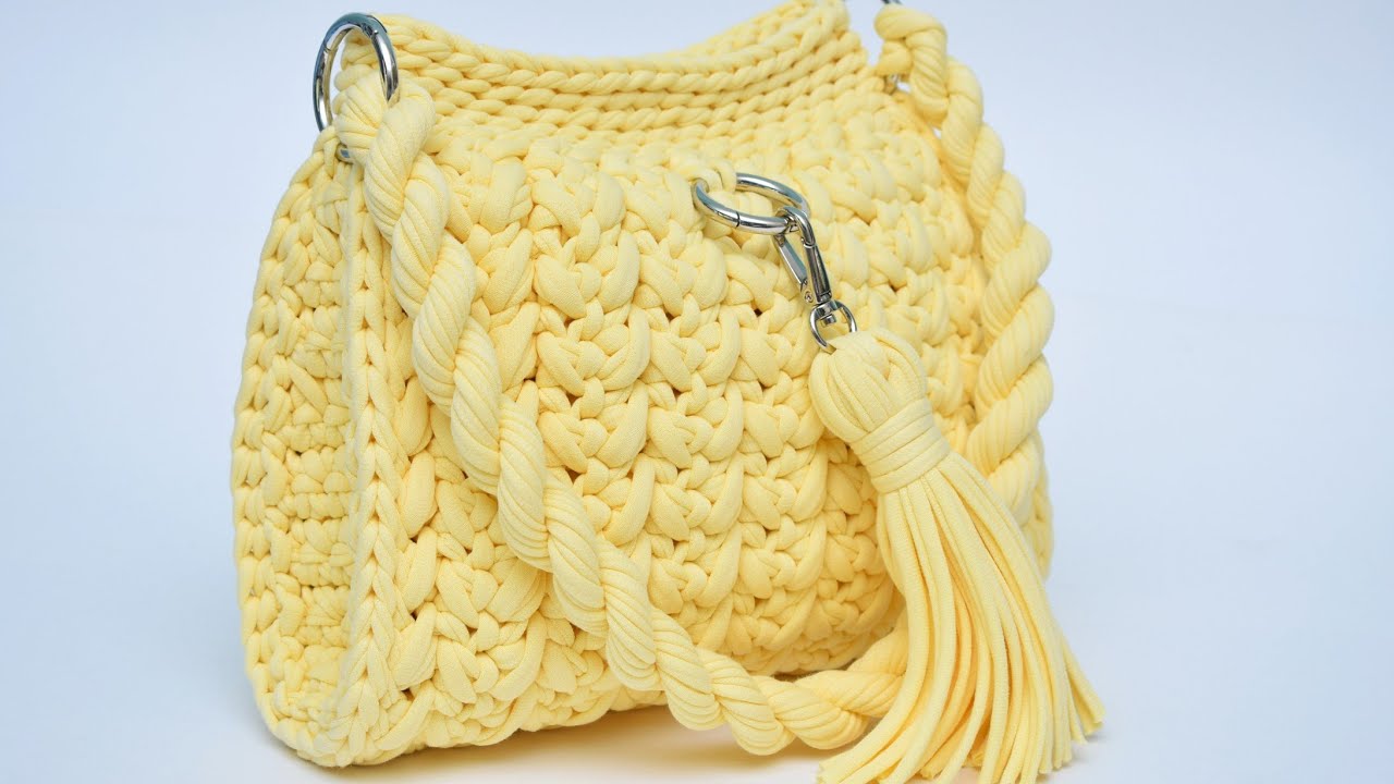 How to make a beautiful bag handle in 5 minutes Как сделать красивую ручку для сумки за 5 минут