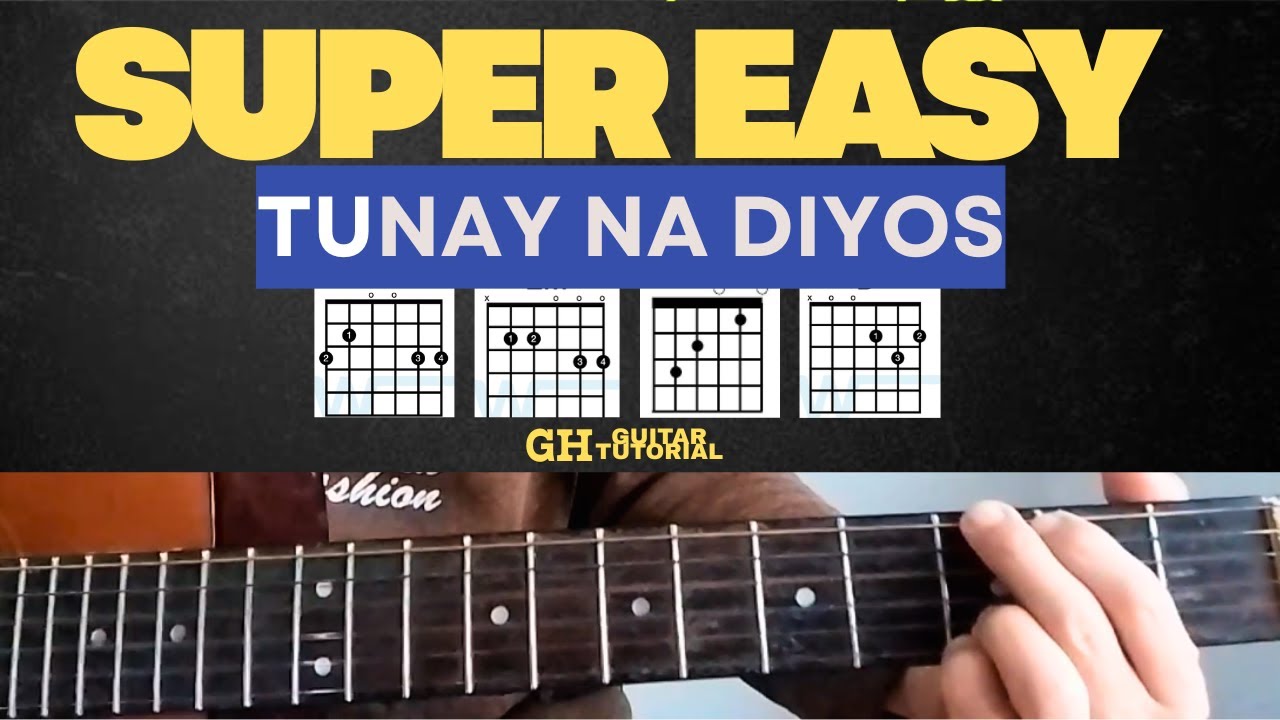 Tunay na Diyos: Worship Guitar tutorial for beginner only