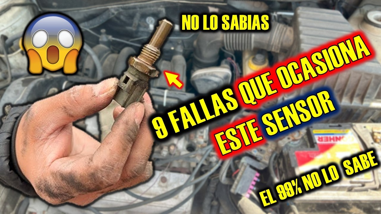 9 FALLAS DEL SENSOR DE TEMPERATURA QUE NO SABIAS - Sintomas de falla sensor de temperatura Solucion