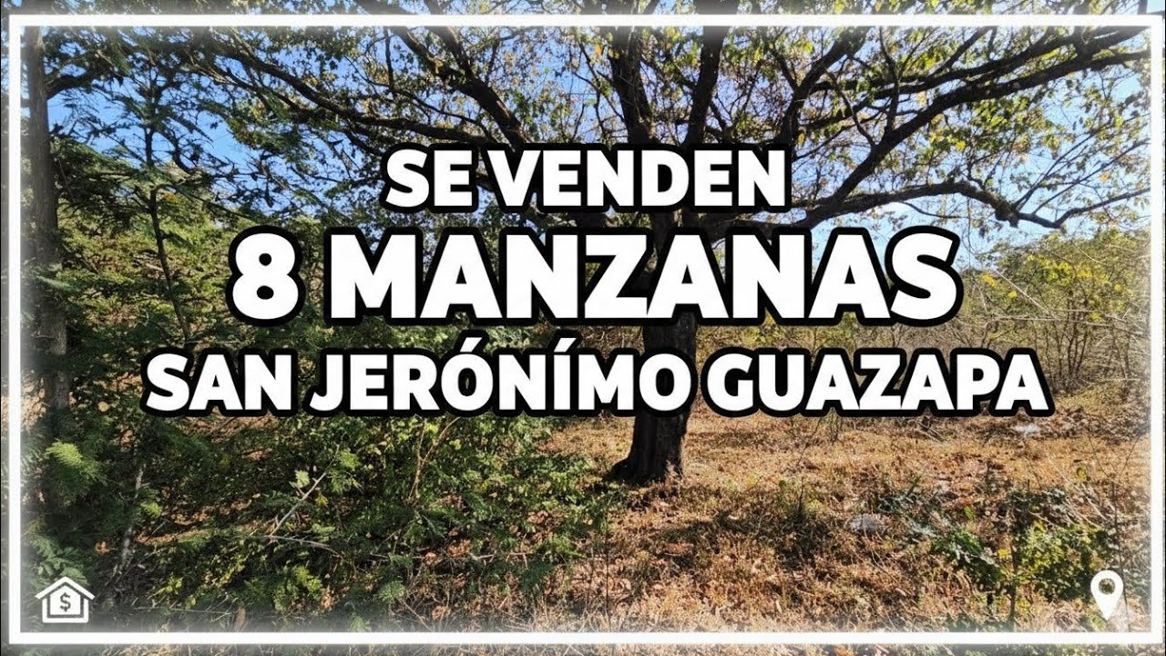   SE VENDE 8  MANZANAS EN CANTON SAN JERONIMO GUAZAPA SAN SALVADOR 