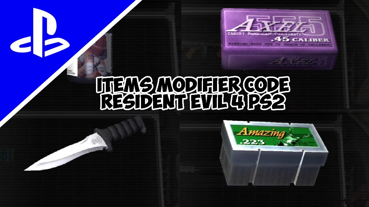 [PS2] RESIDENT EVIL 4 ITEMS MODIFIER CODE PS2