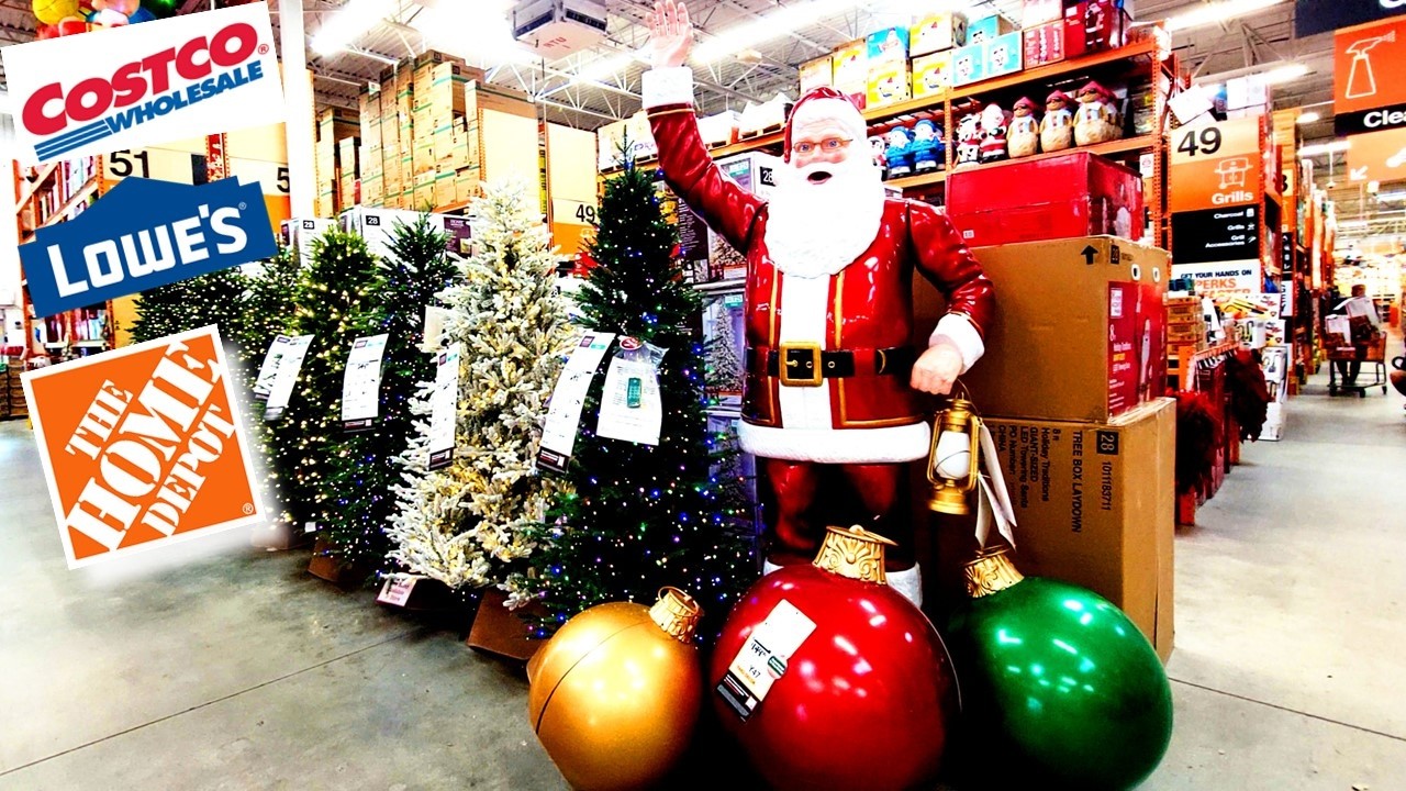 BEST Home Depot, Lowes, Costco Christmas Decor, Animatronics, Christmas Trees