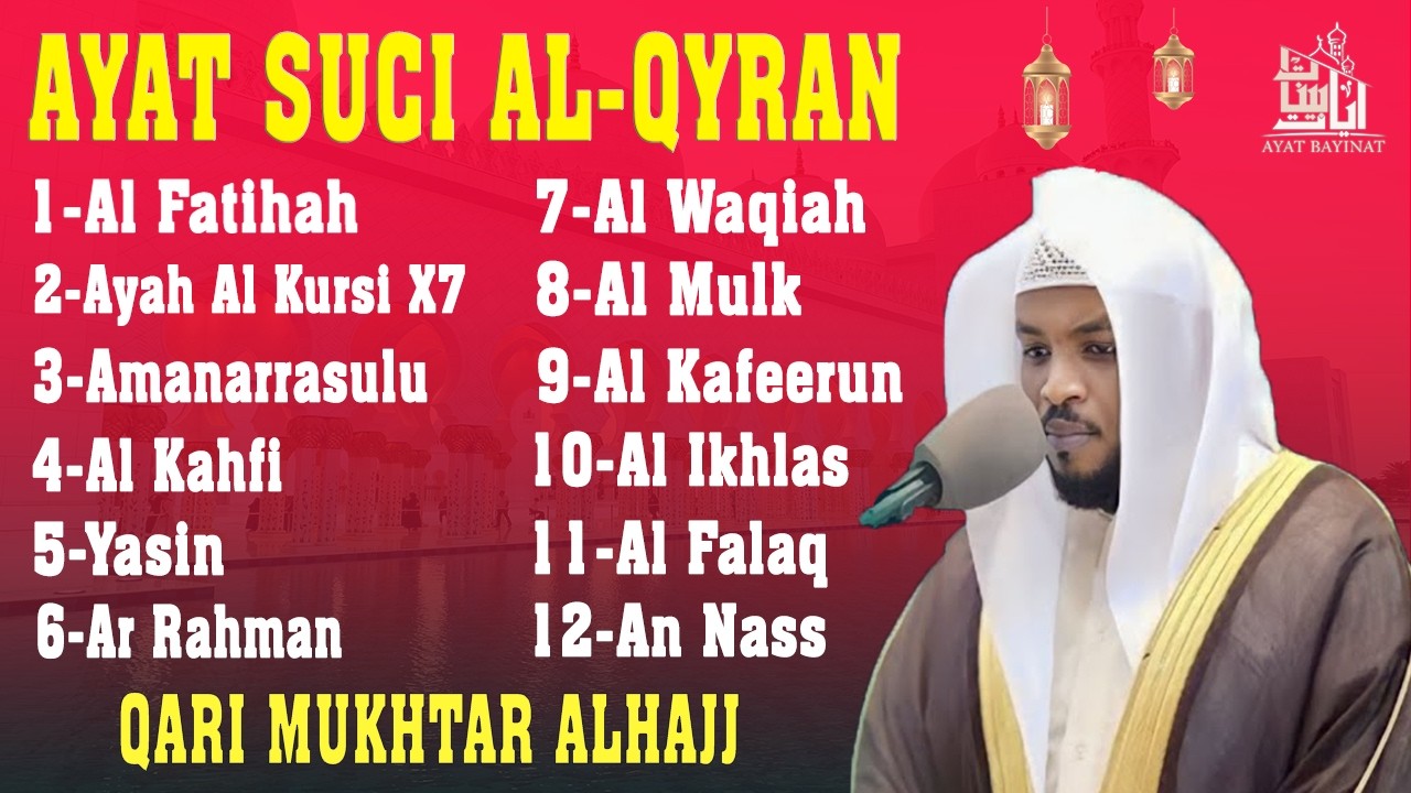 Alquran Dengan Suara Yang Sangat Indah  Alfatiha, Alkahfi,Yasin,Alwaqia, Arrahman,Almulk Almoeathat