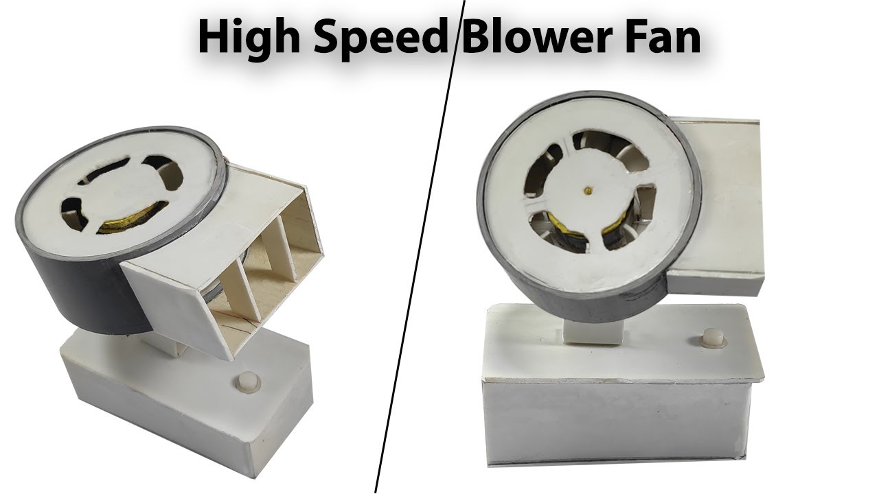 How To Make Portable Table Fan at Home | High Speed Blower Fan at home