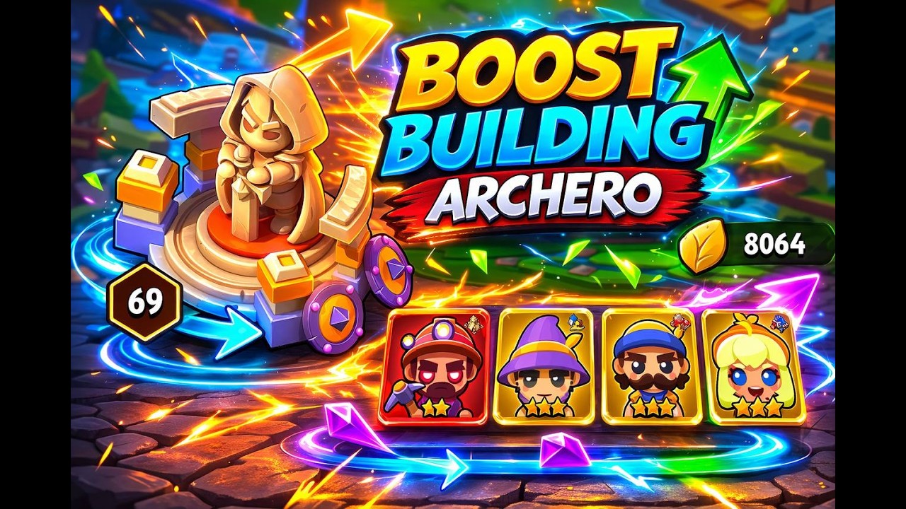 ARCHERO: BOOSTS BUILDING ARCHERO! 8000 LEAVES!