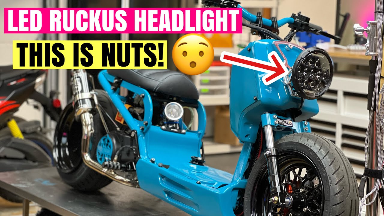Honda Ruckus Custom LED Headlight - MEGA BRIGHT!