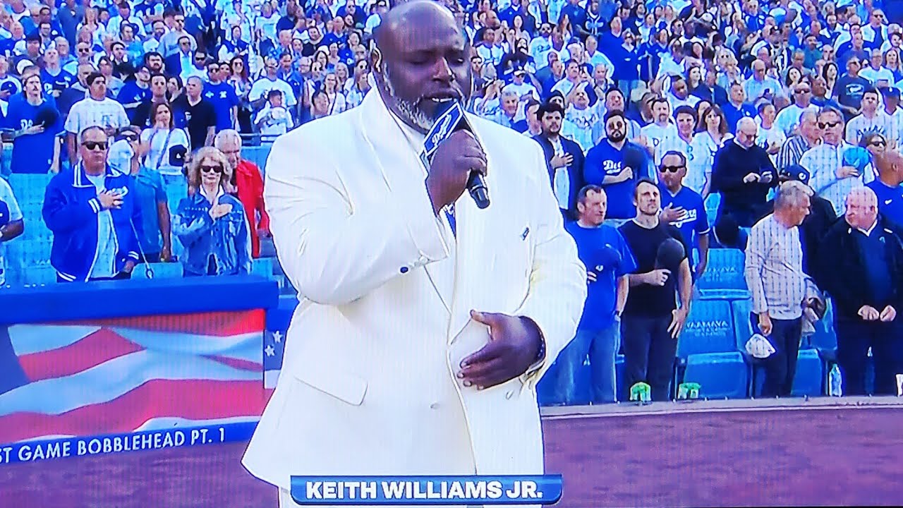 KEITH WILLIAMS JR: NATIONAL ANTHEM: DIAMONDBACKS VS. LOS ANGELES DODGERS: MLB OPENING DAY: MARCH 26,