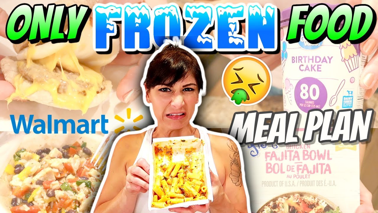 EATING ONLY FROZEN FOOD From WALMART To LOSE WEIGHT || 1200 Calorie MEAL PLAN
