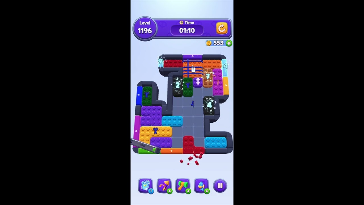 Color Block Jam - Level 1196 Walkthrough & Solution 🧩