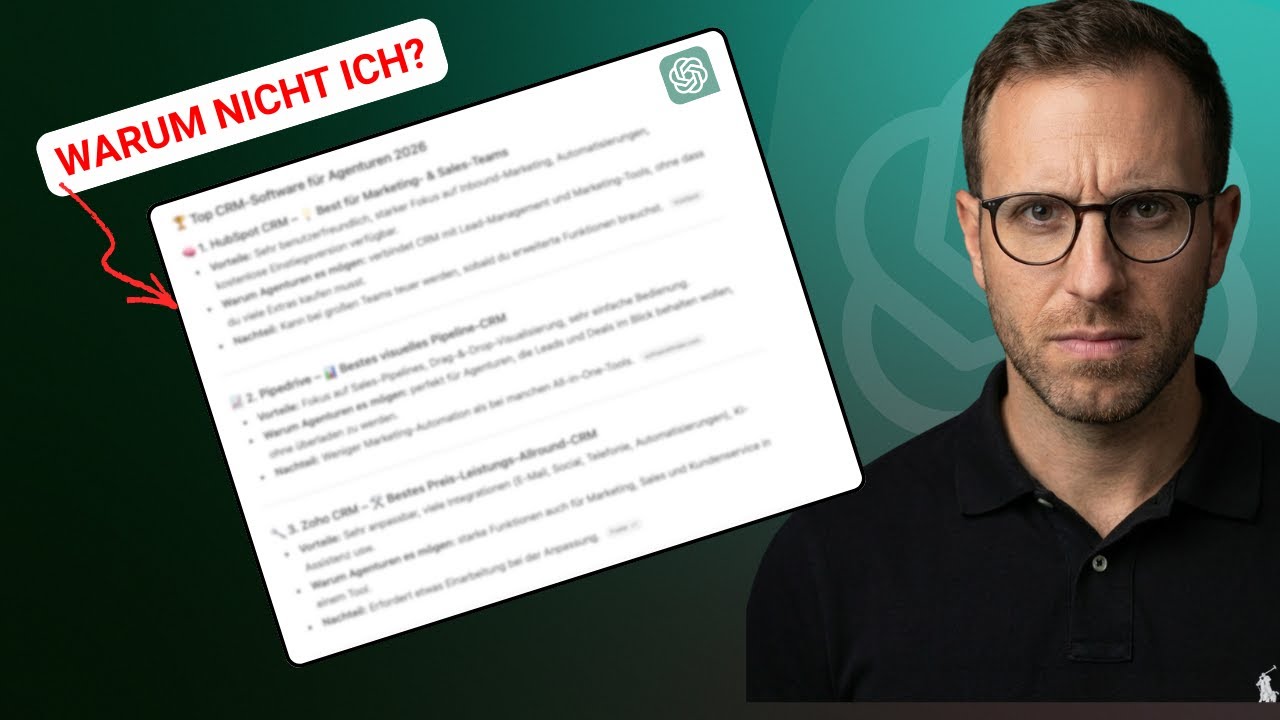 Warum ChatGPT deine Konkurrenz empfiehlt (und was du tun kannst)
