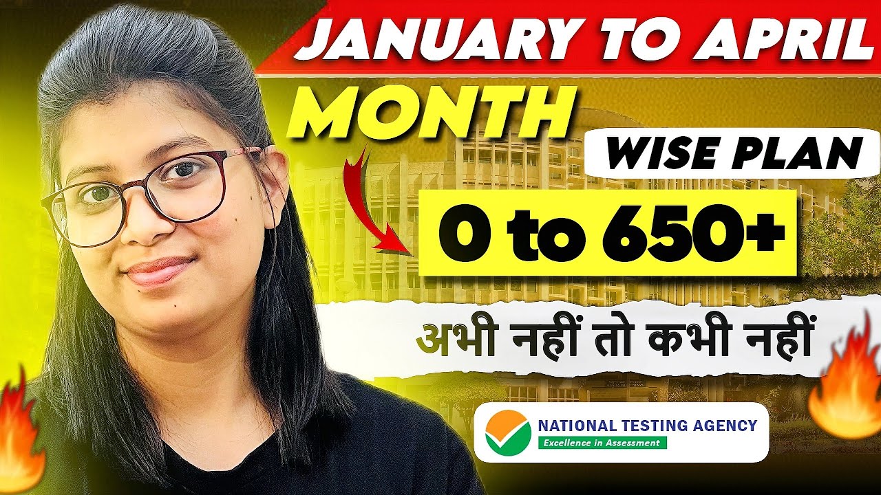 Month wise PLAN for NEET 2024🔥| Last 4 months| Easiest way to score 650+ marks | #neet