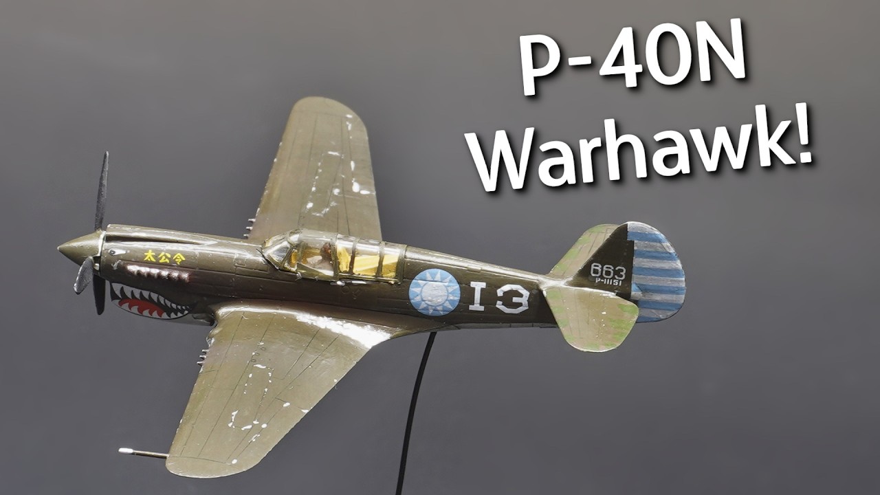 Building the AFV Club P-40N Warhawk! Model Kit Build & Review In 1/144 Scale!
