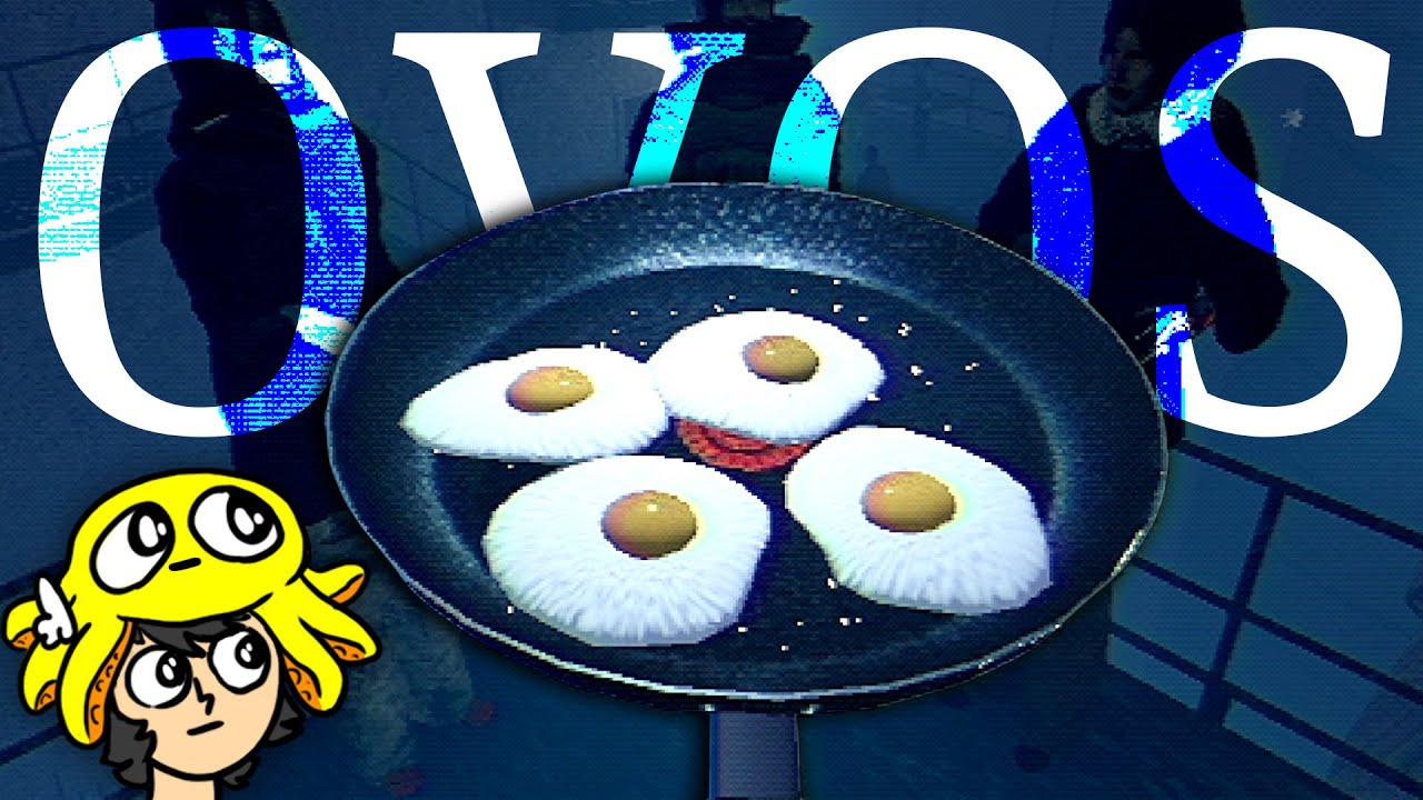 um jogo estranho e interessante sobre fritar ovos