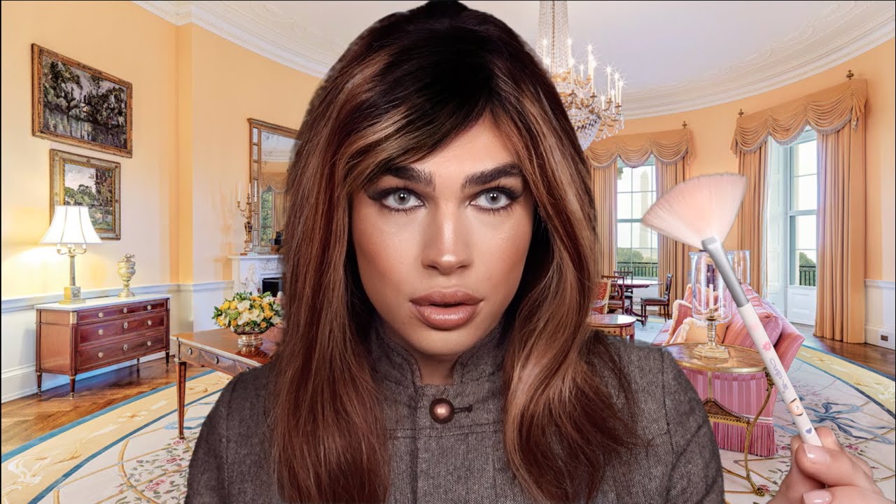 ASMR- Melania Trump Does Your Makeup Before you go to Romania ✈️💄